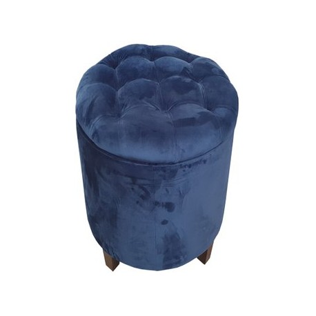 BAUL TABURETE KENIA AZUL ESPACIO MUEBLES