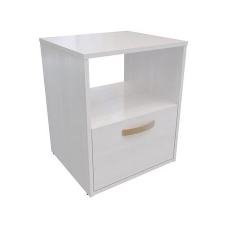 Mesa de Noche MADERKIT M01712MN-BL-Blanc...