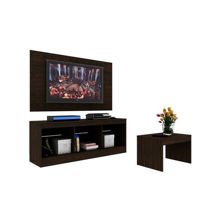 Mueble Modular De TV con Repisas y Mesa...