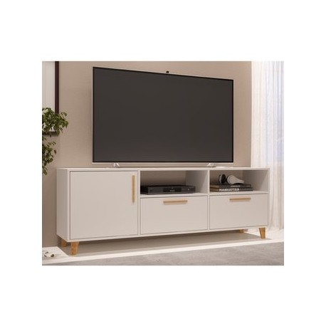 Rack Mueble Tv 55 Montecarlo Blanco Mini...