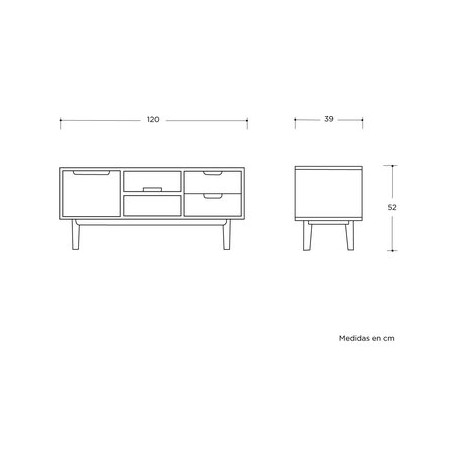 Mueble para Sala Gaia Design Talitha-Caf...