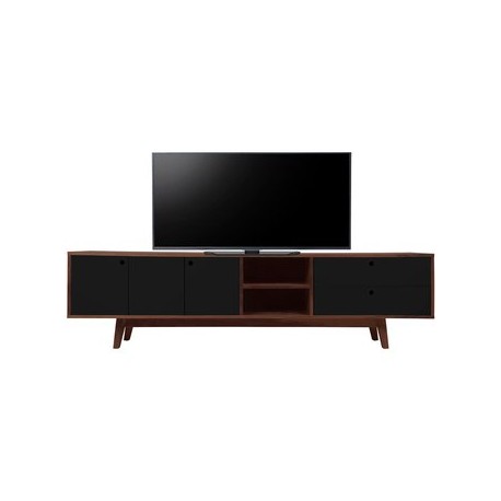 Mueble para tv Evo nogal 200 cm - Negro